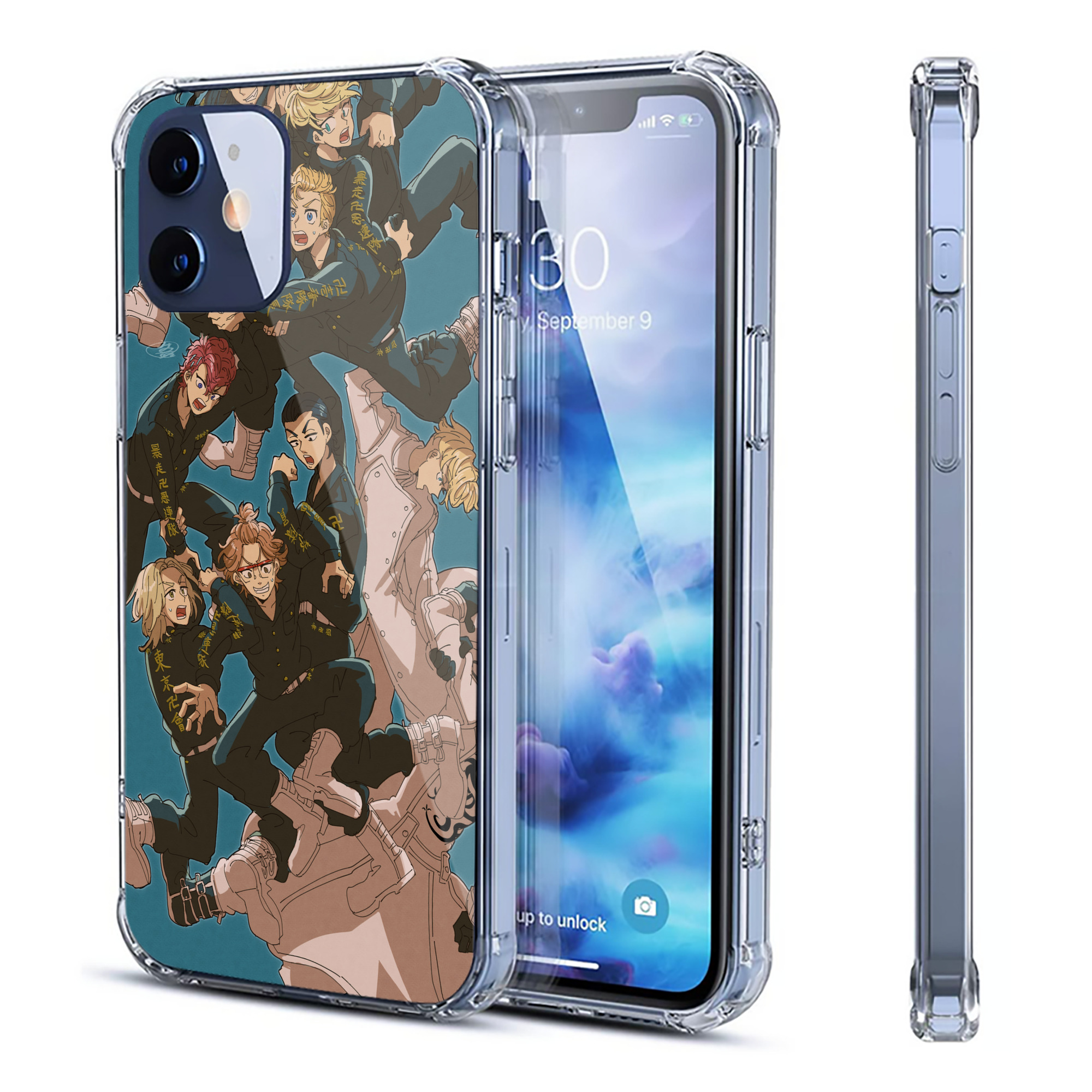 （画像用） 東京リベンジャーズ Tokyo Revengers 【iPhone 12シリーズ対応】透明スマホケース（クリアソフトケース）